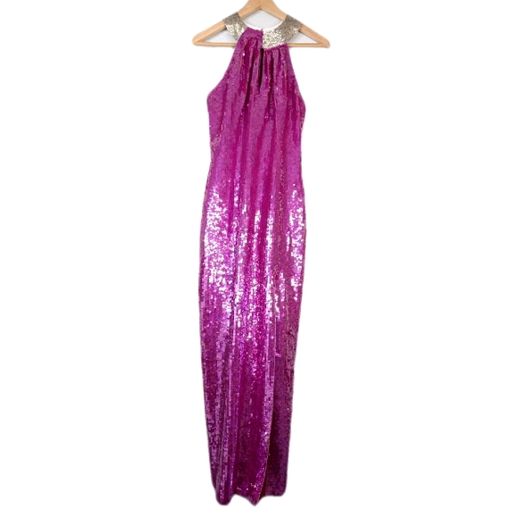 A.J. Bari Dresses & Skirts - Vintage Silk Sequin Maxi Gown Dress